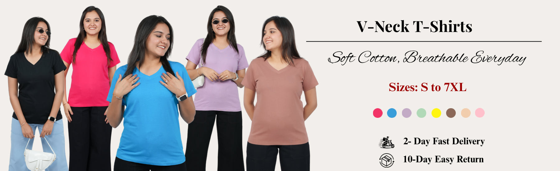 Shop Women V Neck T Shirts Online – GlamZei