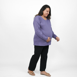 Lively Lilac Maternity Full Sleeves T-Shirt