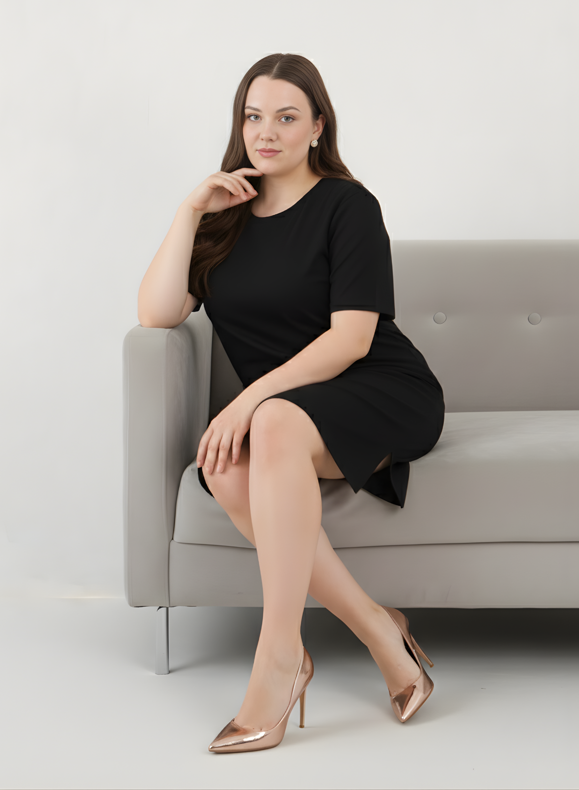 Brazen Black Tshirt Dress