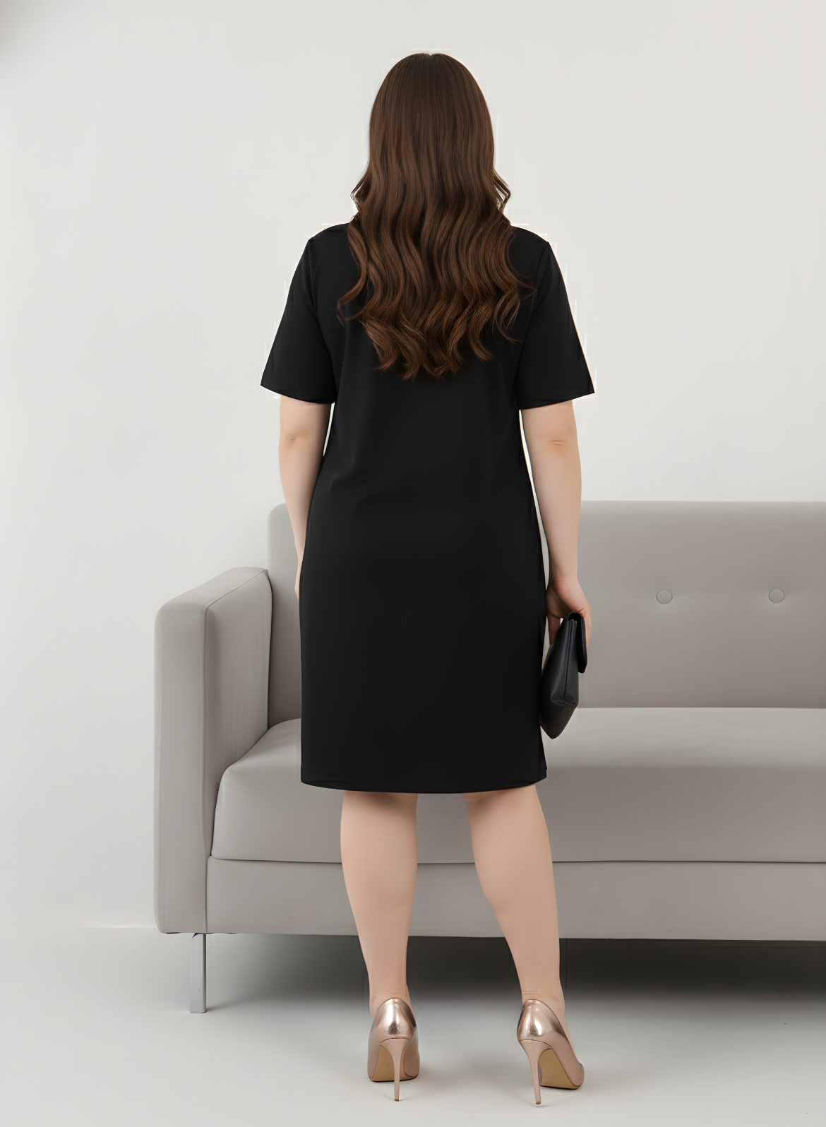 Brazen Black Tshirt Dress