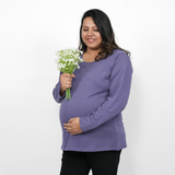 Lively Lilac Maternity Full Sleeves T-Shirt