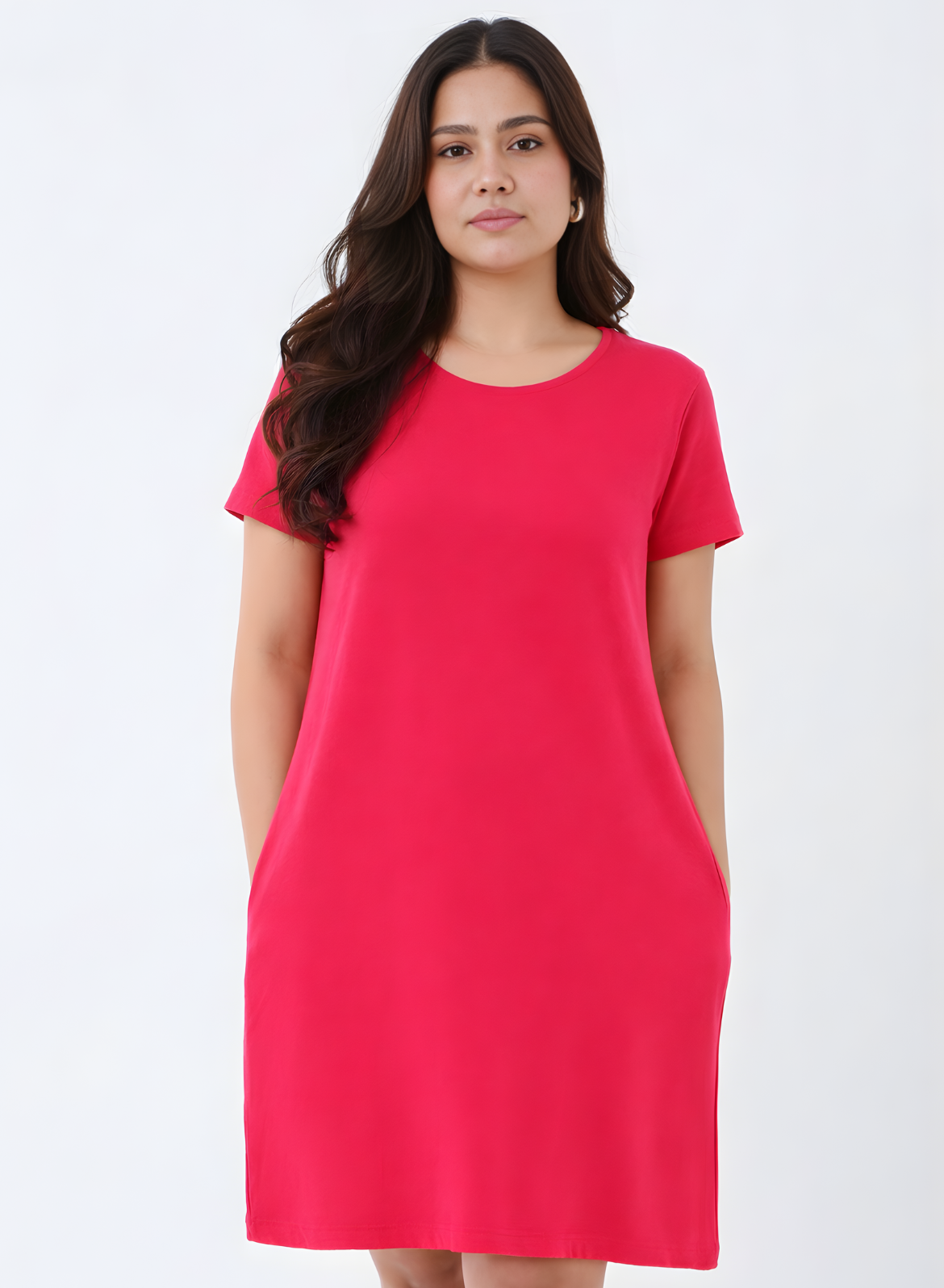 Viva Magenta Tshirt Dress (Pantone Color of the Year 2023)