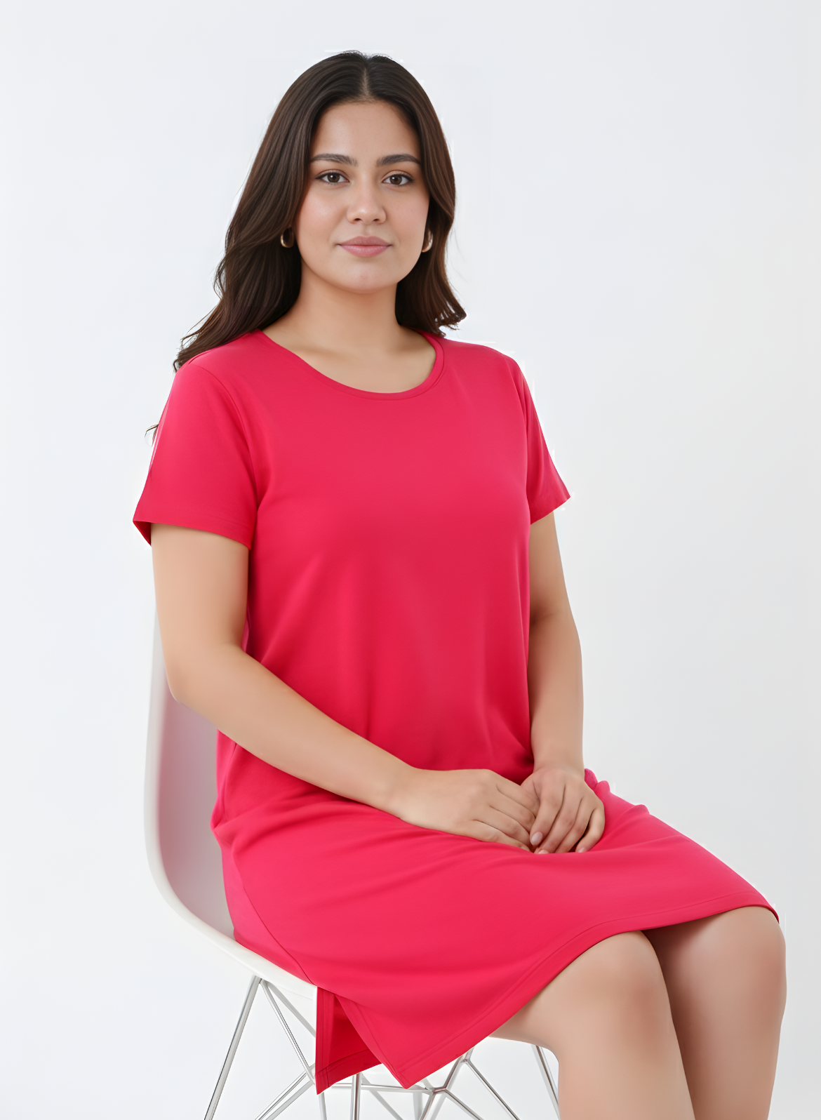 Viva Magenta Tshirt Dress (Pantone Color of the Year 2023)