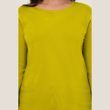 Sunshine Sorbet Full Sleeves Solid T-shirt for Women