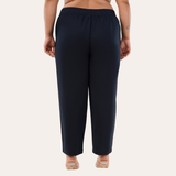 Navy Easy Cotton-Linen Pants