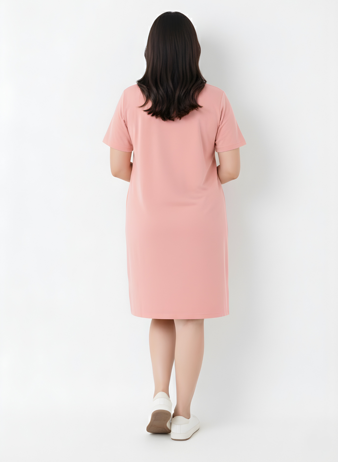 Plush Peach Tshirt Dress