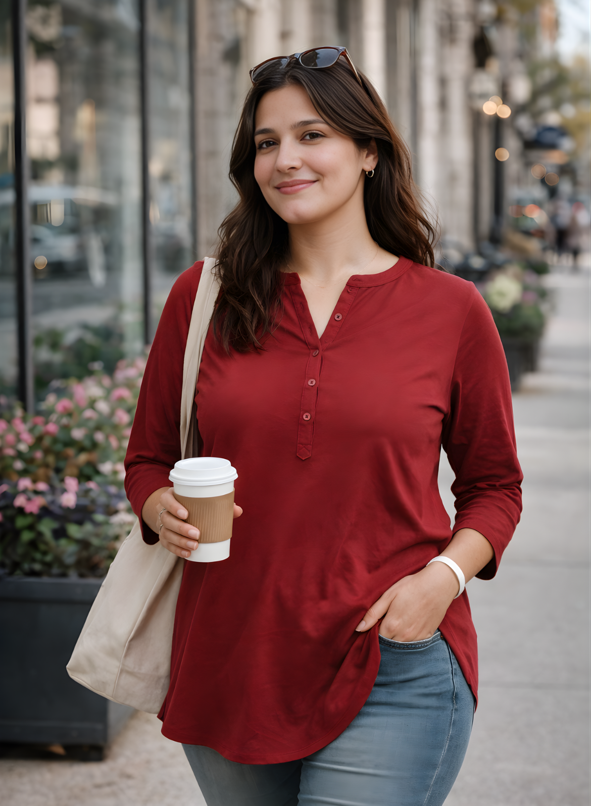 Daily Wear Maroon Cotton Kurti for Women – Magnetic Maroon