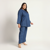 Navy Blue Denim Co-ords Set