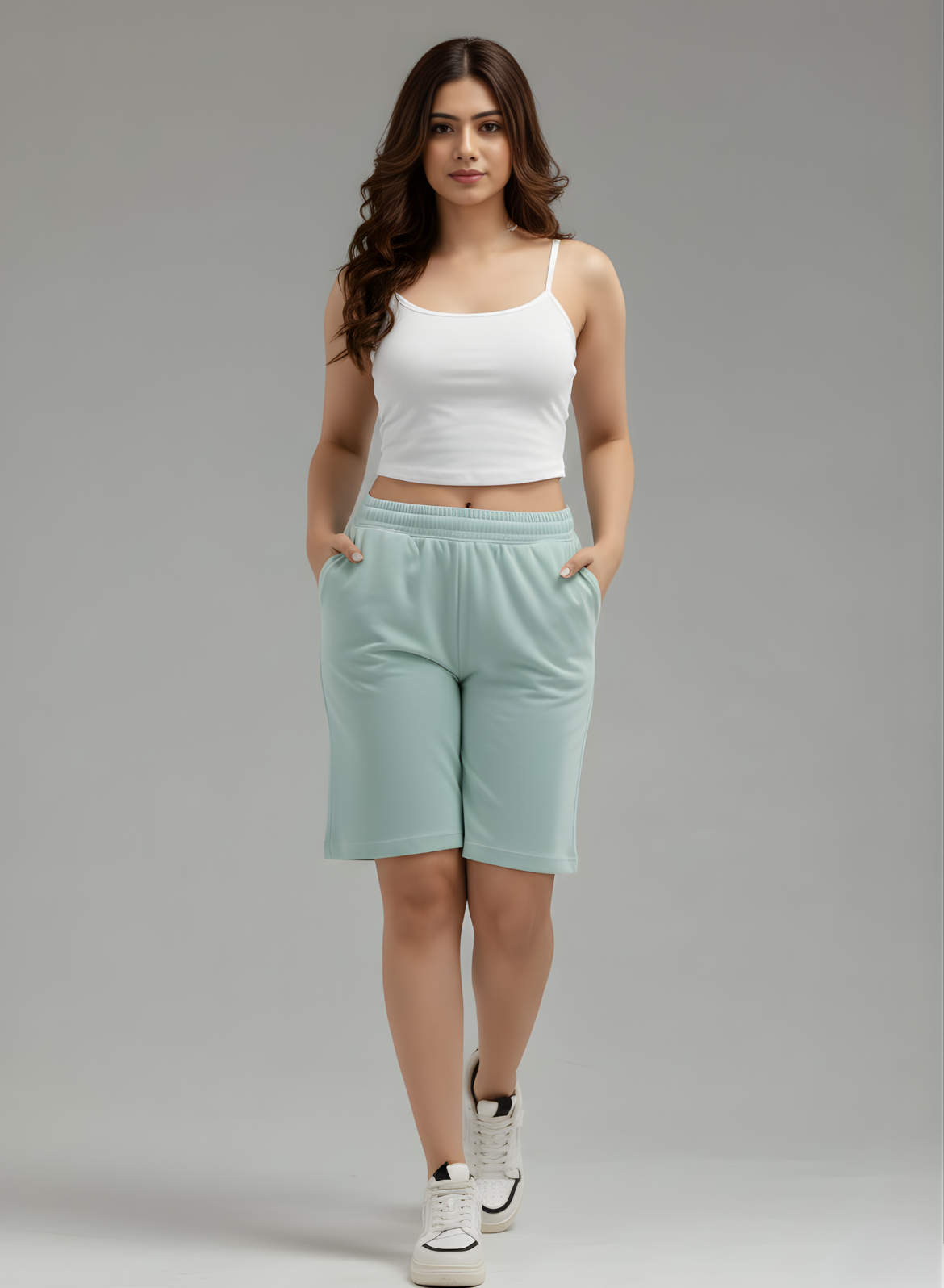Mist Pistachio Women Shorts