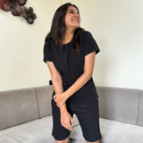 Vogue Black Shorts Set