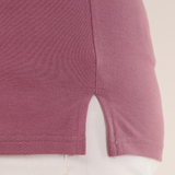 French Fuchsia Relaxed Fit Round Neck T-shirt