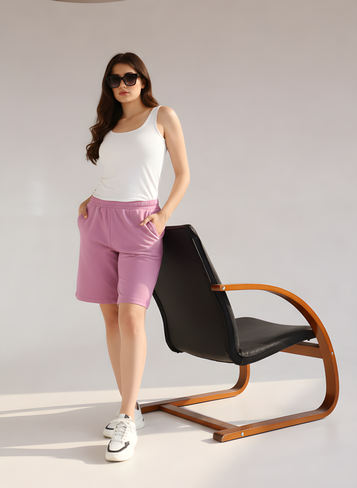 French Fuchsia Women Shorts