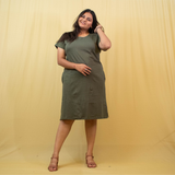 Gutsy Green Hip Covering T-shirt