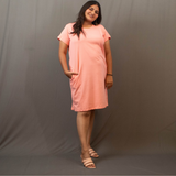 Plush Peach Hip Covering T-shirt