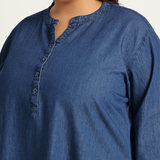 Navy Blue Denim Co-ords Set