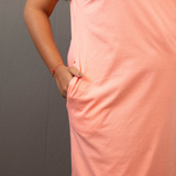 Plush Peach Hip Covering T-shirt