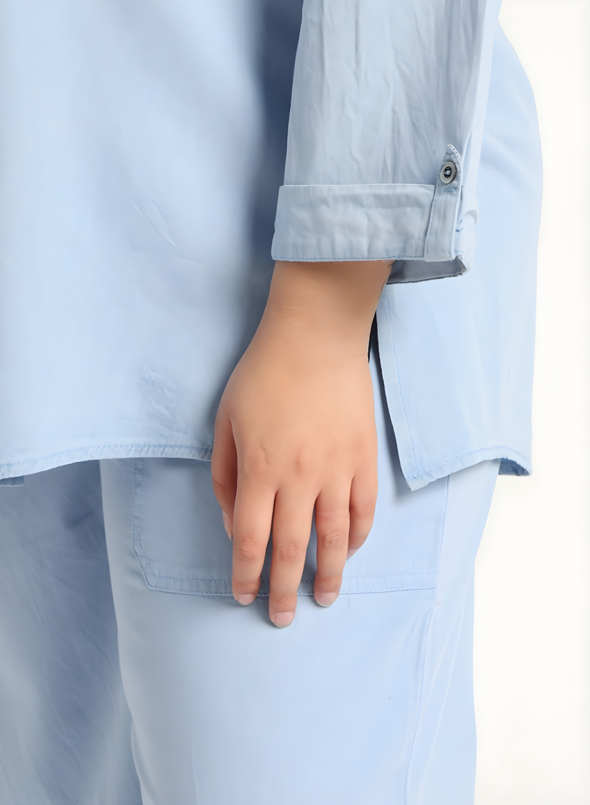 Light Blue Denim Co-ords Set