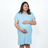 Sapphire Sky Maternity T-Shirt Dress