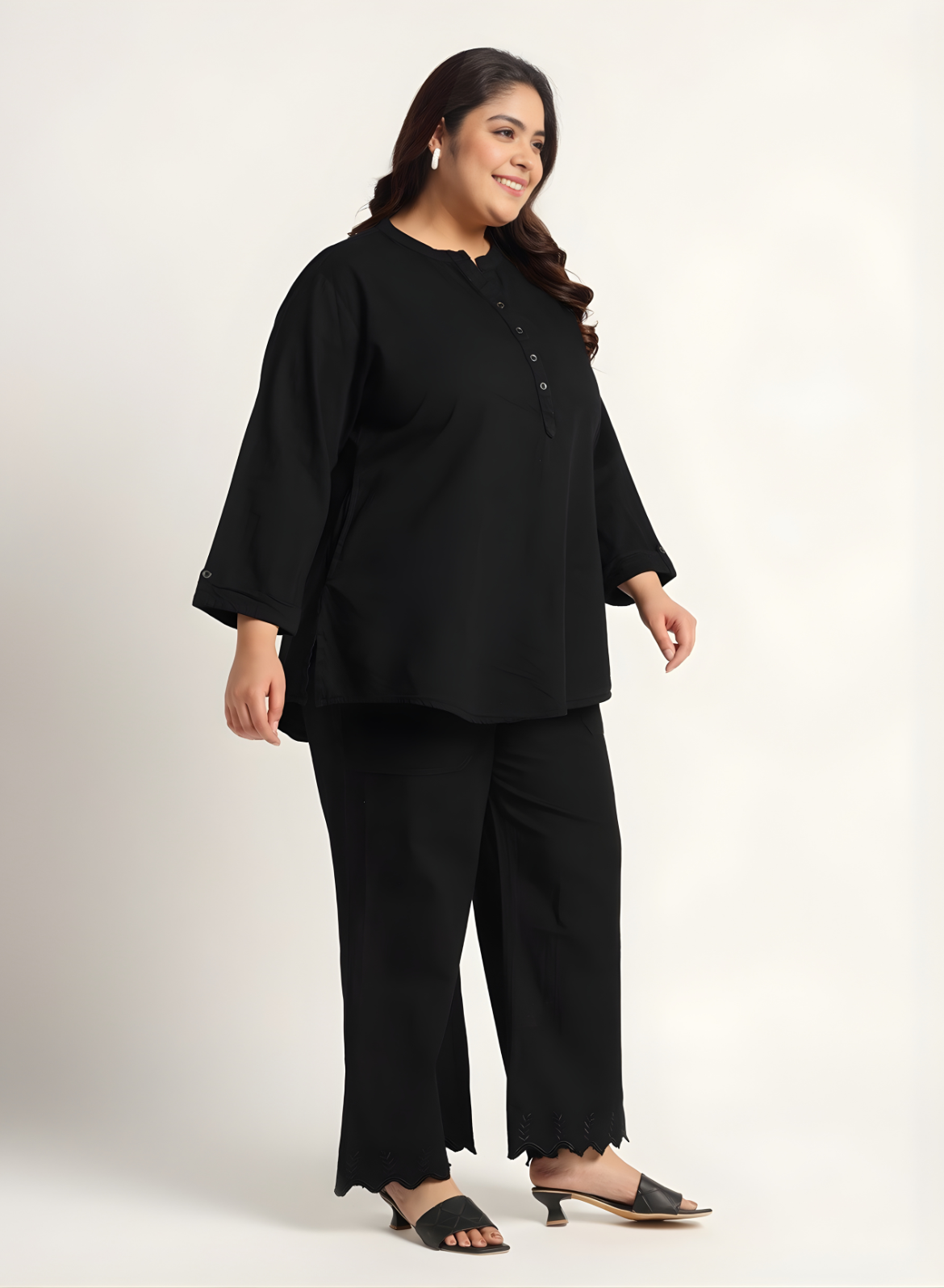 Midnight Black Denim Co-ords Set