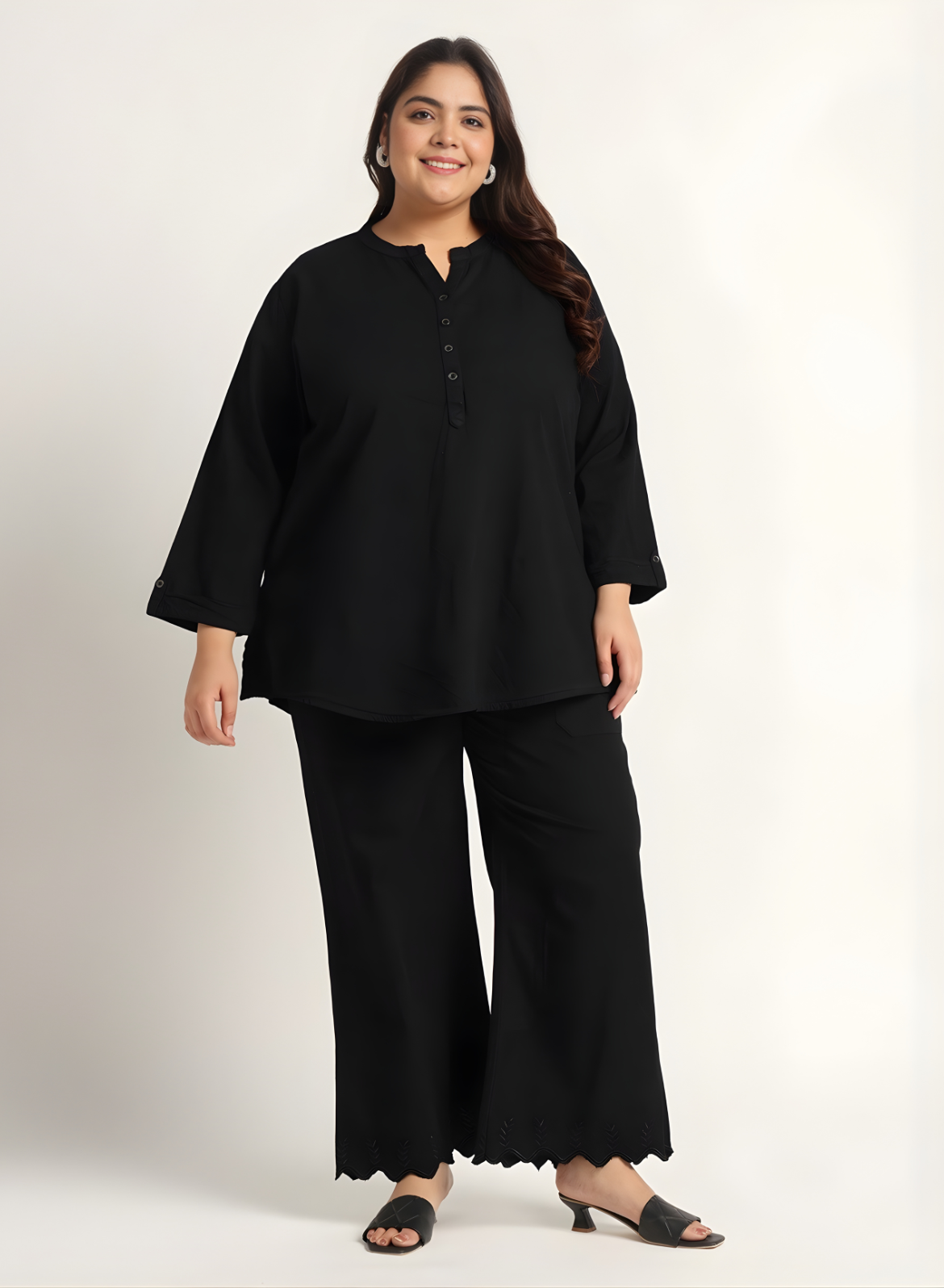 Midnight Black Denim Co-ords Set