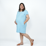 Sapphire Sky Maternity T-Shirt Dress