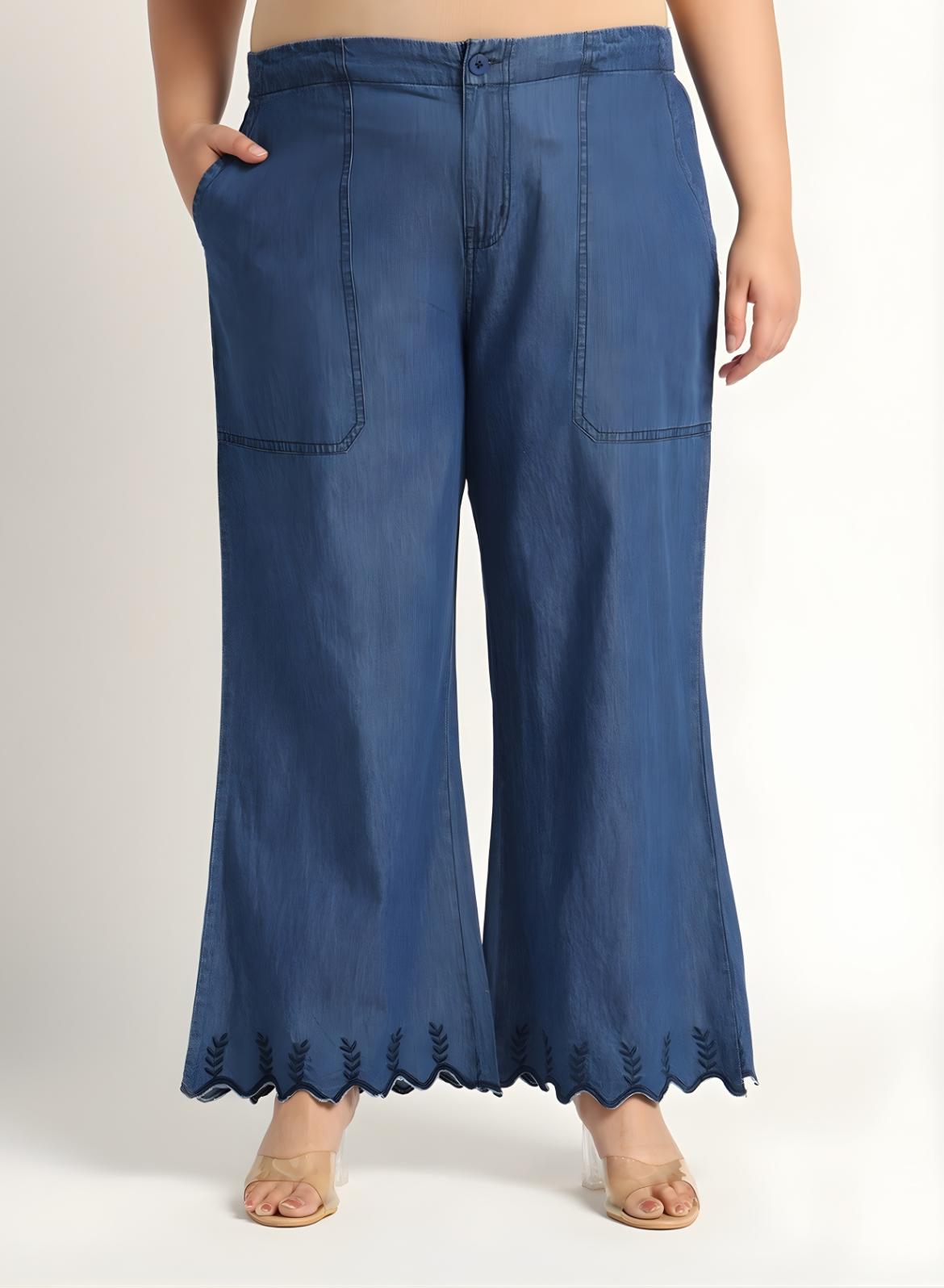 Navy Blue Denim Co-ords Set