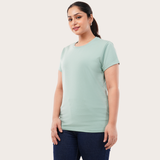 Mist Pistachio Relaxed Fit Round Neck T-shirt