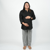 Brazen Black Maternity Short Kurti