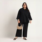 Midnight Black Denim Co-ords Set