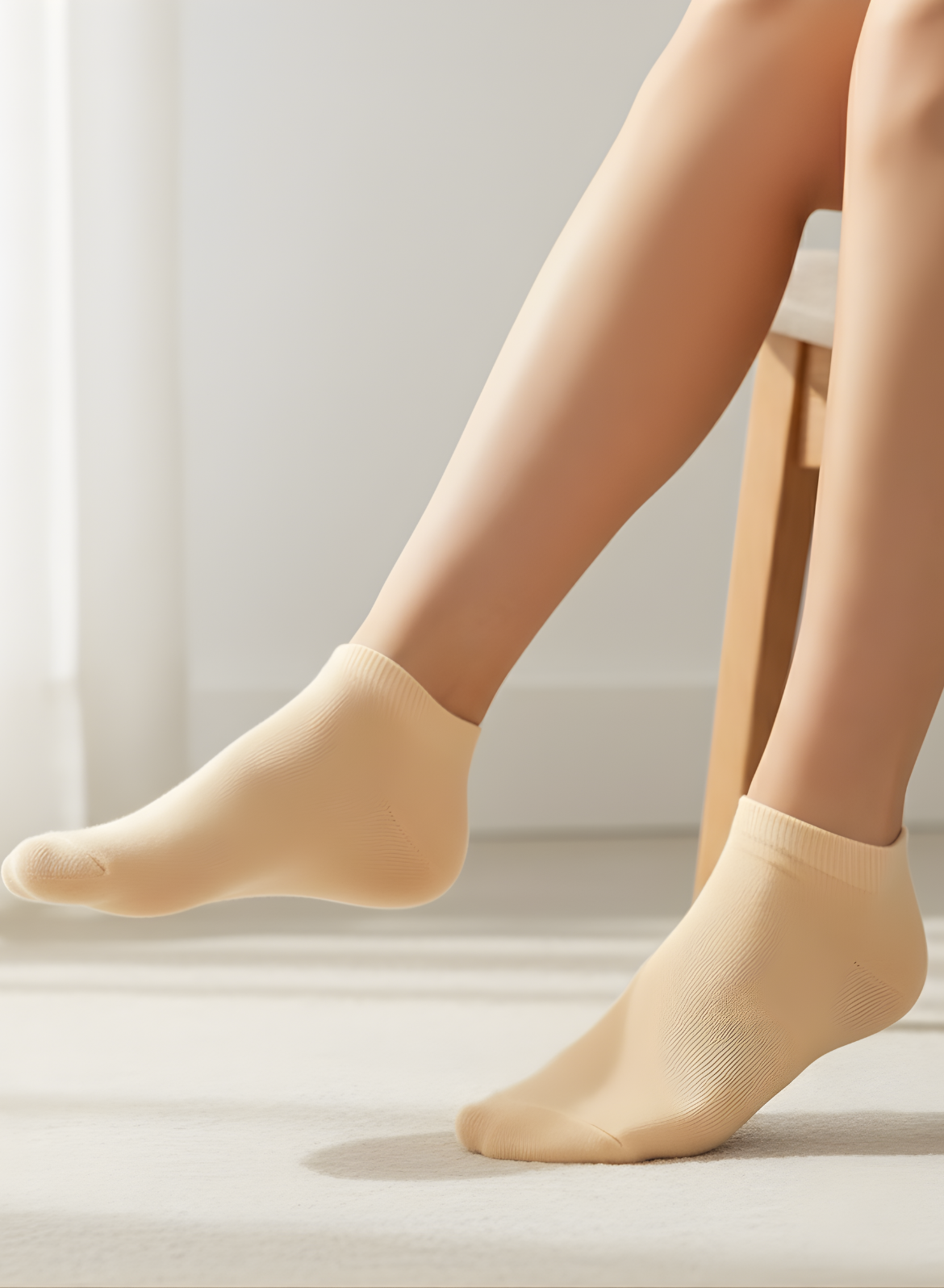 Apricot Mist Comfort Ankle Socks