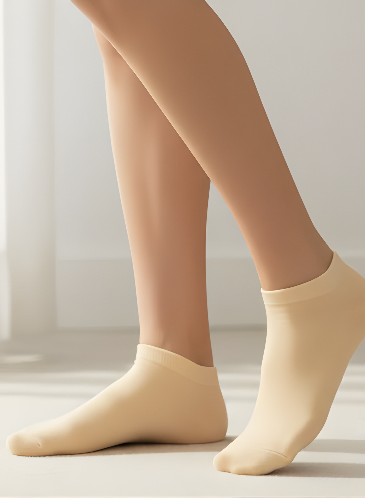 Apricot Mist Comfort Ankle Socks