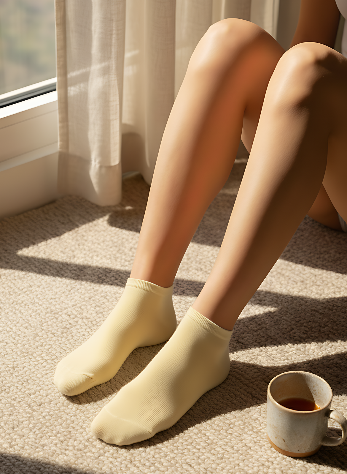 Butter Bloom Comfort Ankle Socks