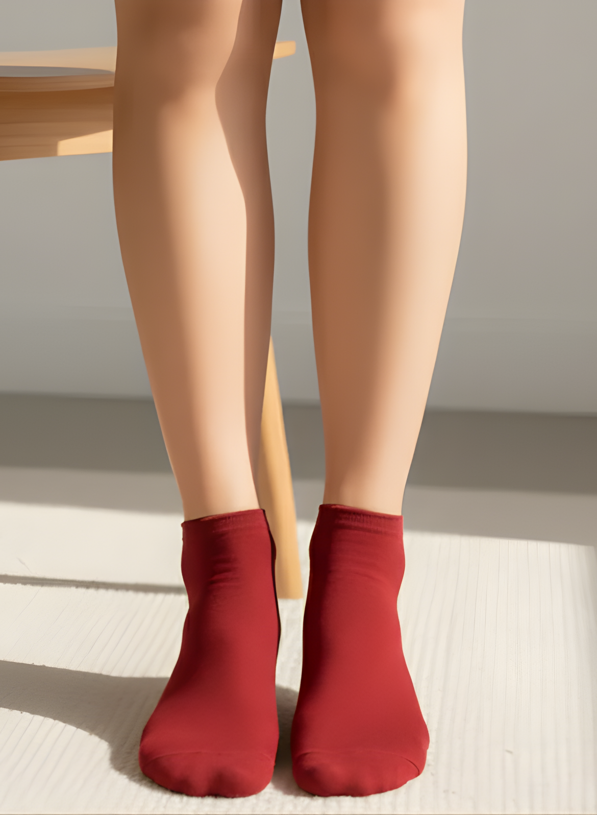 Merlot Mood Comfort Ankle Socks