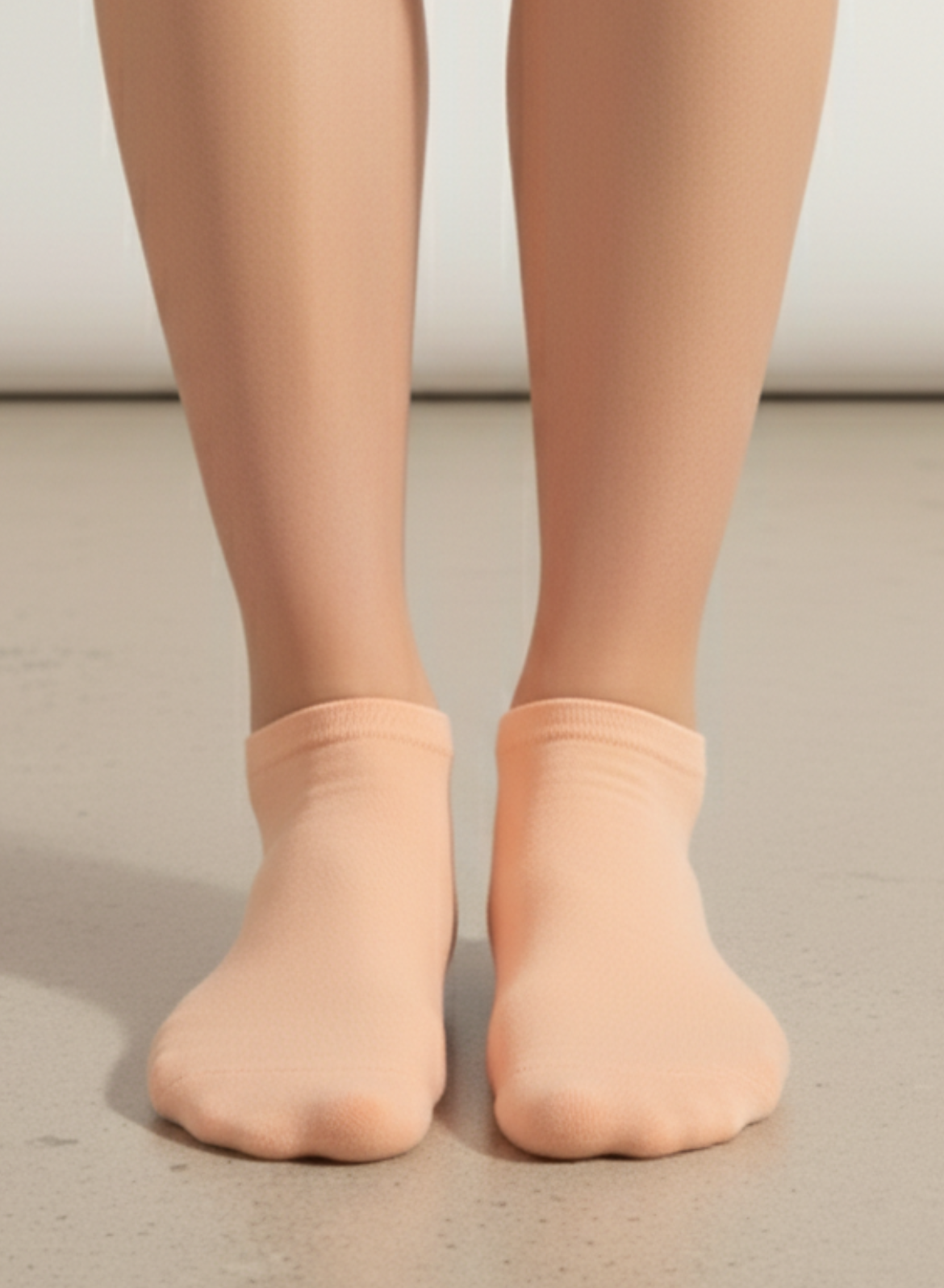 Peach Glow Comfort Ankle Socks