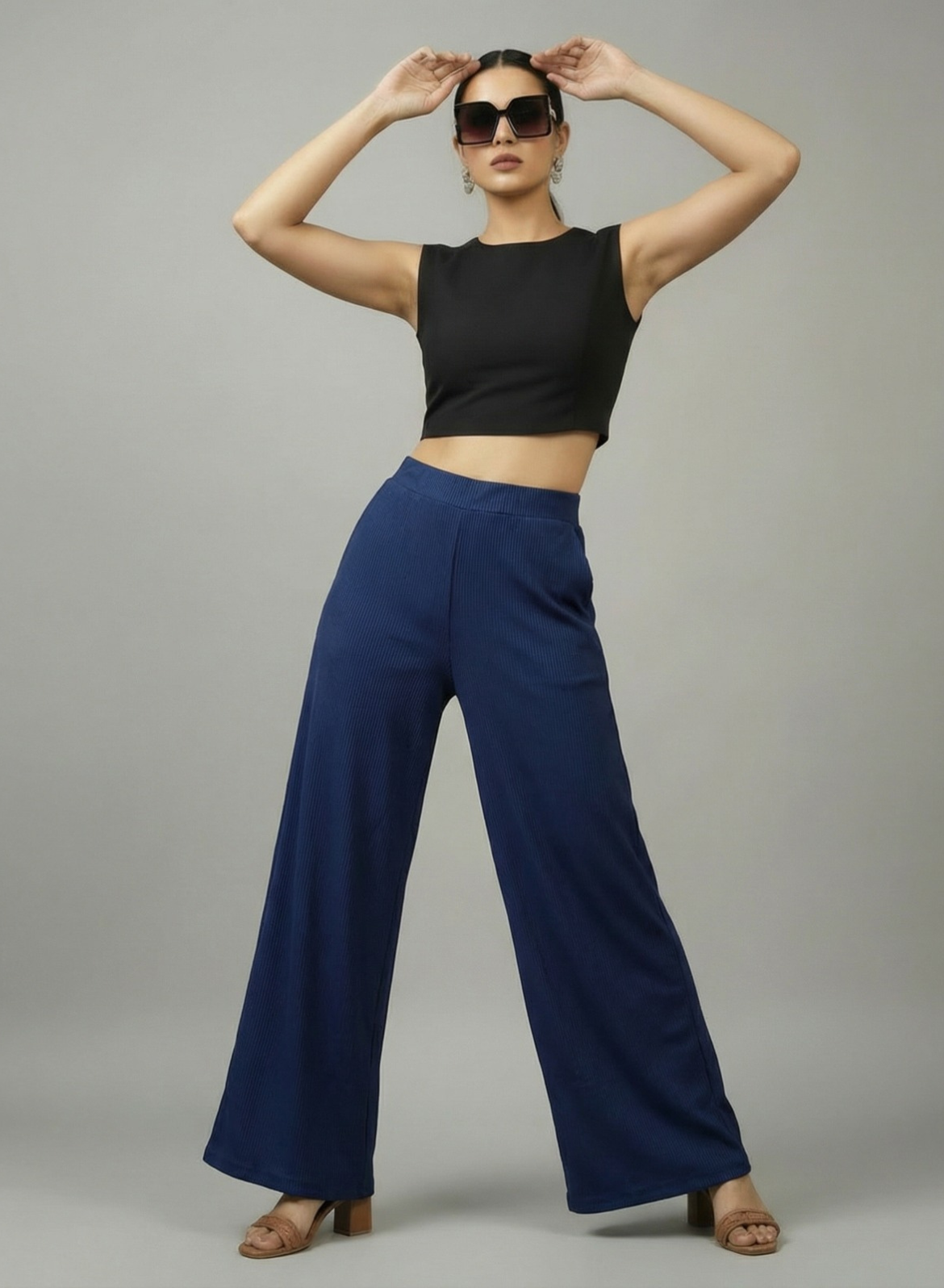 Ballsy Blue Flare Pants