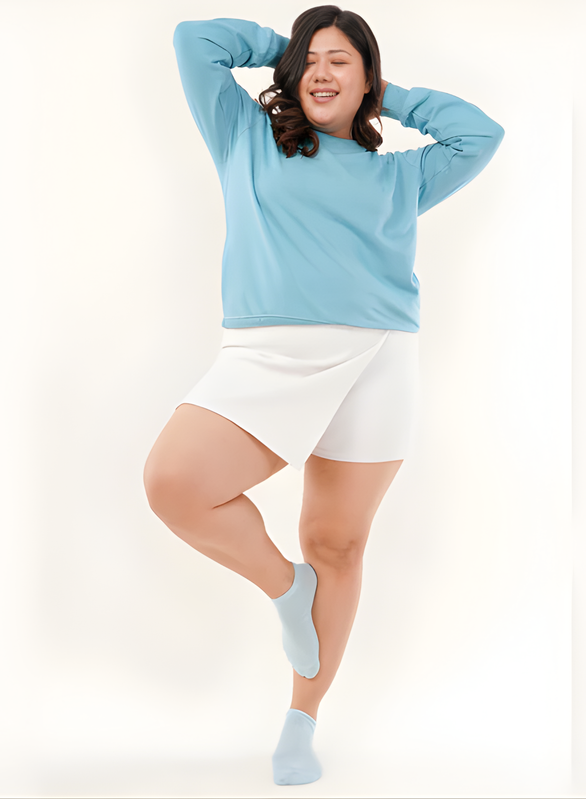 Serene Blue Comfort Ankle Socks