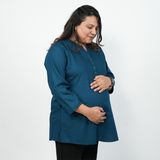 Twilight Blue Maternity Short Kurti