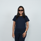 Ballsy Blue Relaxed Fit Round Neck T-shirt