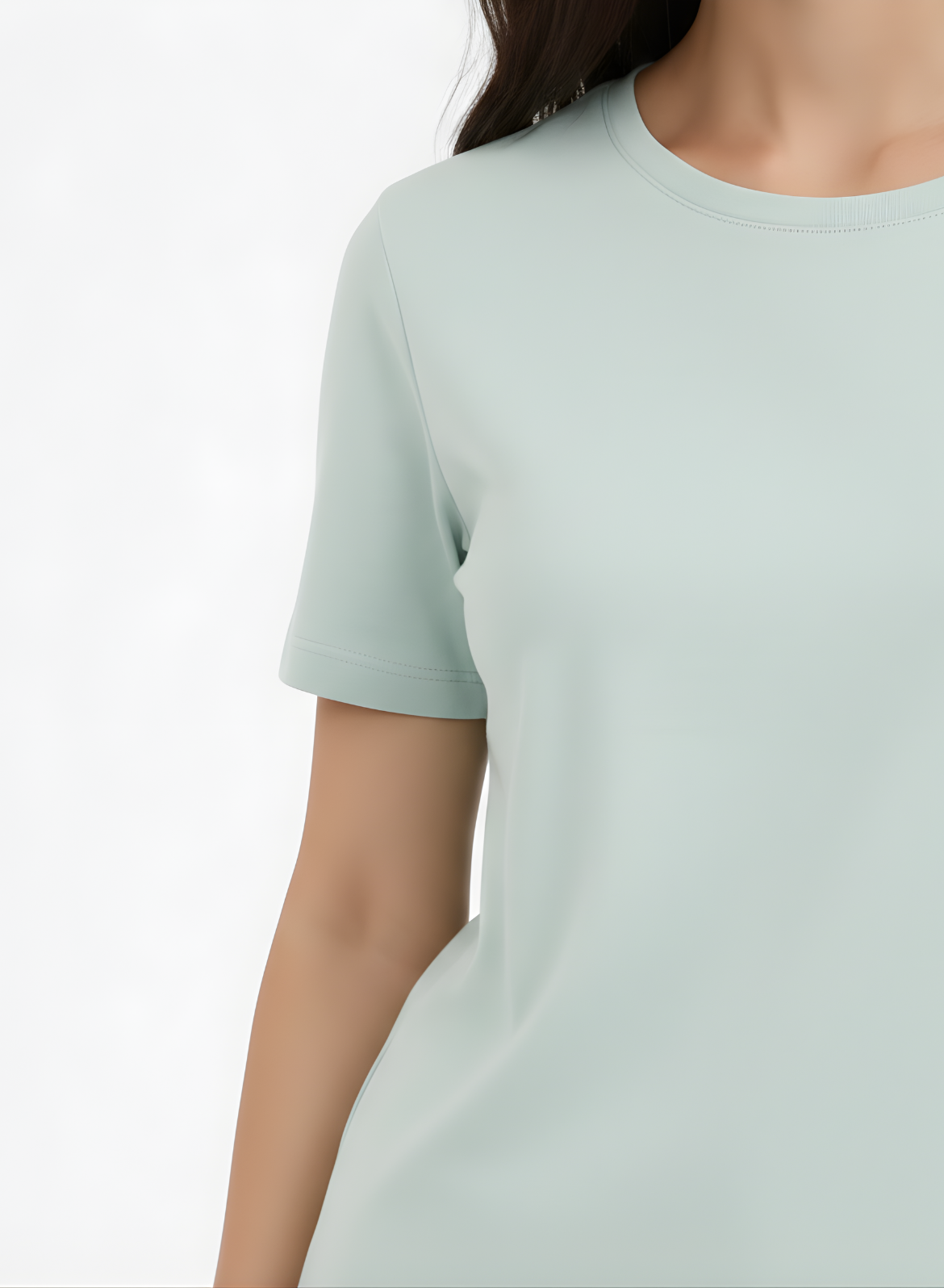 Glossy Green T-shirt for Women