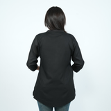 Classic Black Cotton Short Kurti – Brazen Black