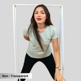 Glossy Green T-shirt for Women