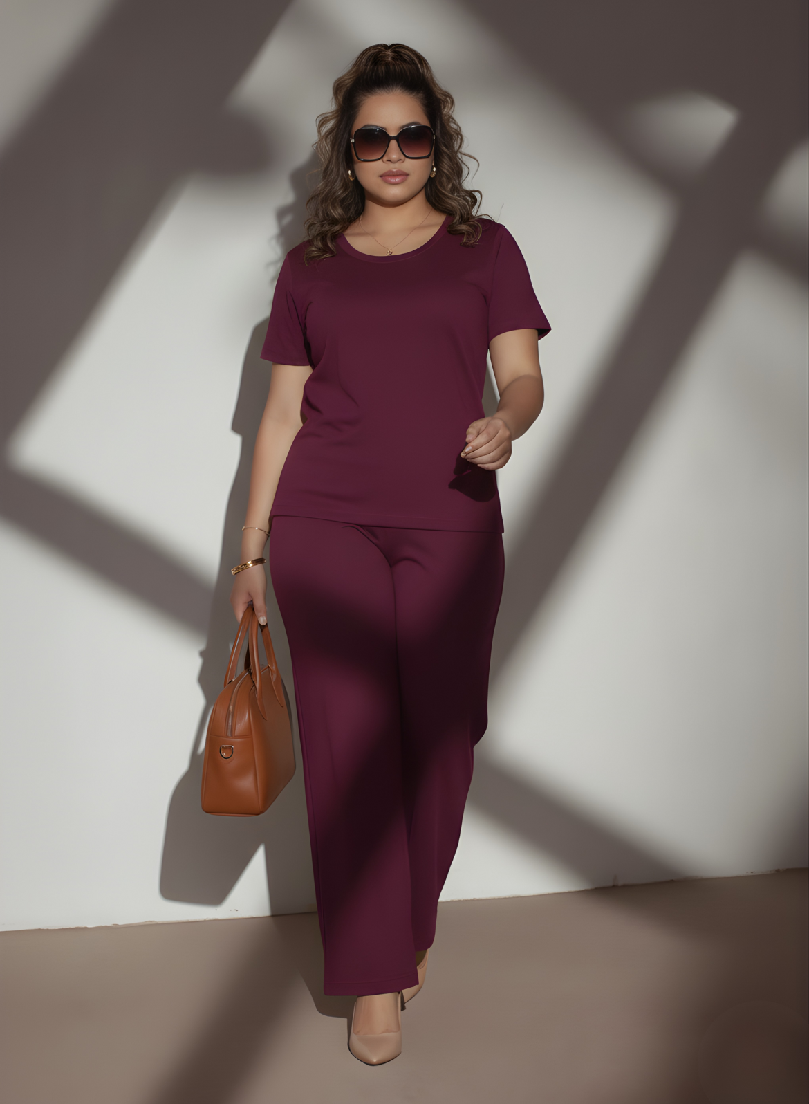 Burning Burgundy Summer Co-ords Set