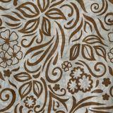 Floral Elegance Beige Cotton Scarf