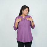 Stylish Cotton Kurti for Girls – Plum Orchid