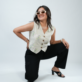 Women's Midnight Black Utility Cargo Jeans