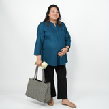 Twilight Blue Maternity Short Kurti