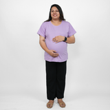 Lavish Lilac Maternity Round Neck T-Shirt
