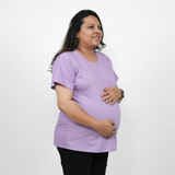 Lavish Lilac Maternity Round Neck T-Shirt