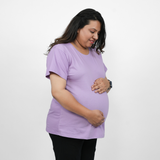 Lavish Lilac Maternity Round Neck T-Shirt