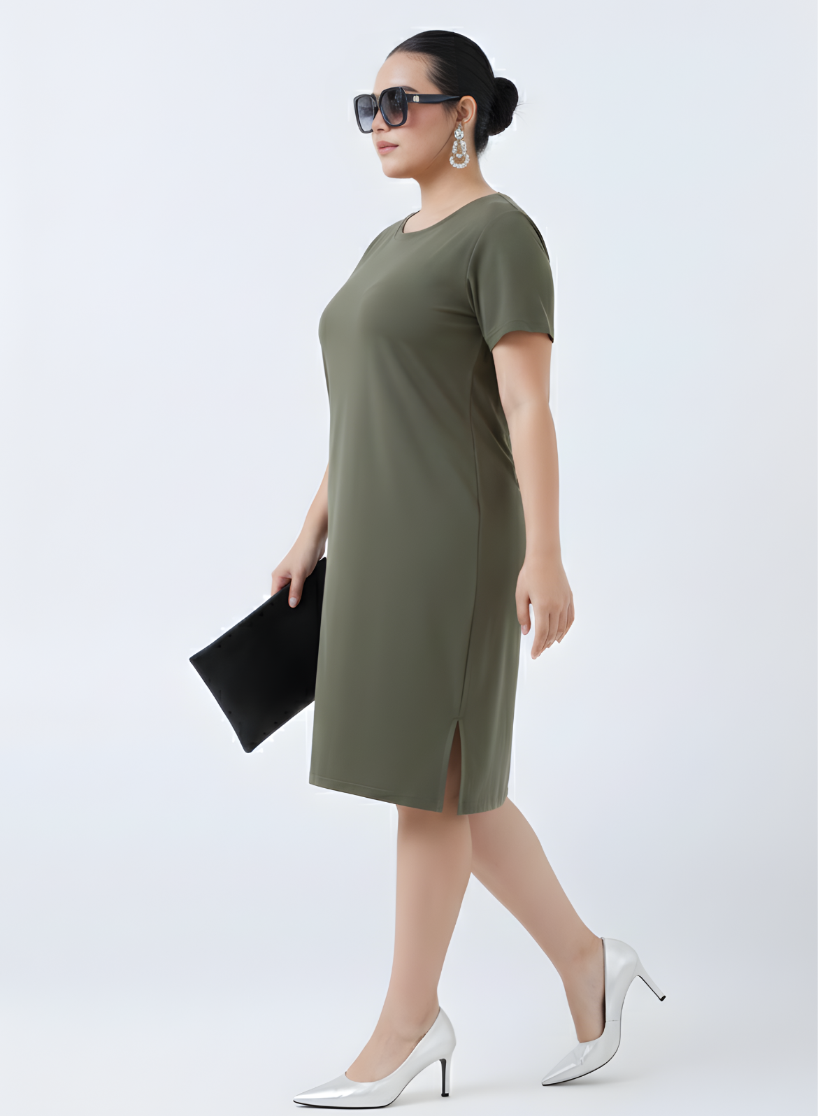 Gutsy Green Tshirt Dress
